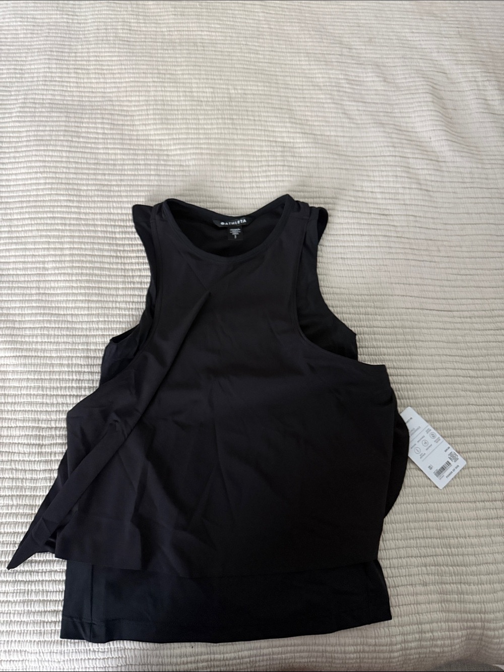 Athleta Black Performance Muscle Tank Top